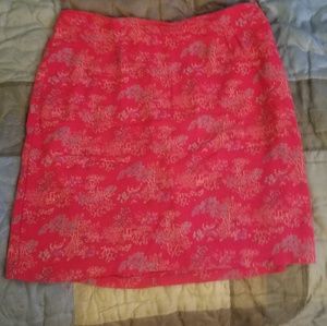 Red skirt